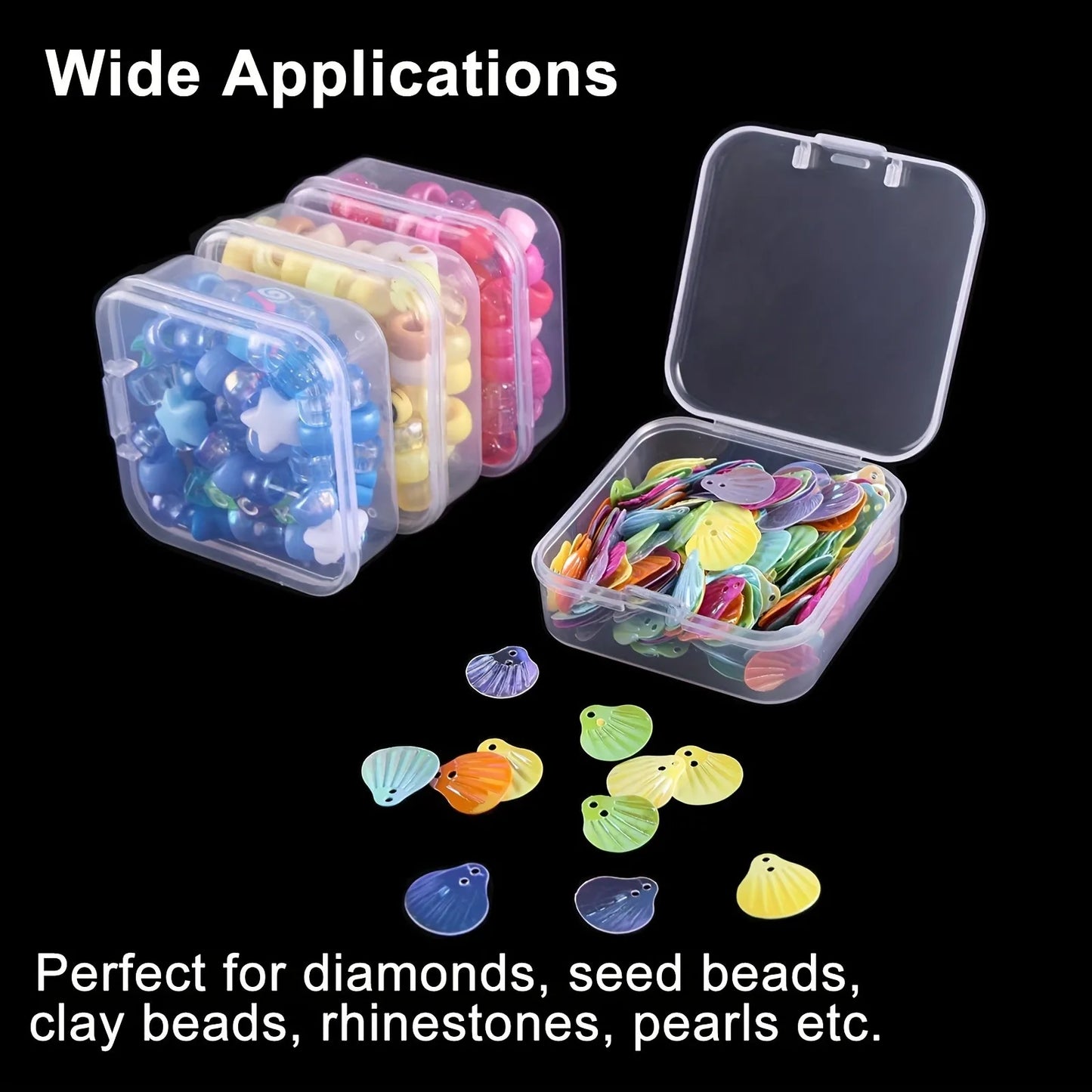 Boîte de rangement pour perles, bijoux Nail Art, boucle d'oreille, perles exécutives, bouteille de rangement, bricolage, peinture au diamant, artisanat en biscuits, 14 pièces en 1 ensemble