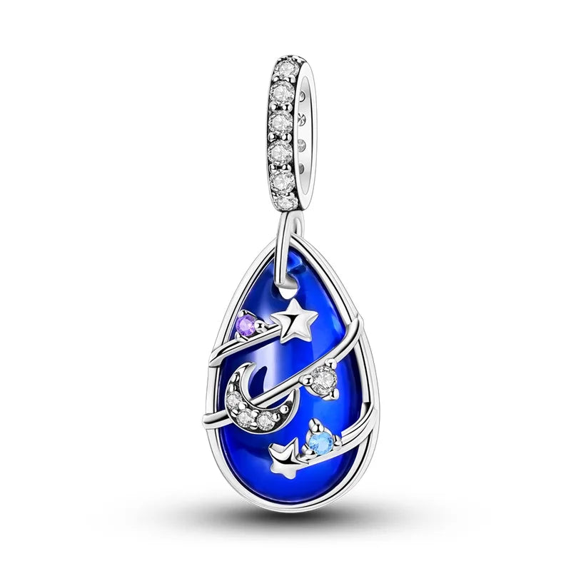 925 Sterling Silver Charms, Pearl Pendants, Tree of Life, Turtle, Love, Gemstones, Sunflower, for Women, Bracelet, Gift Jewelry, New Collection