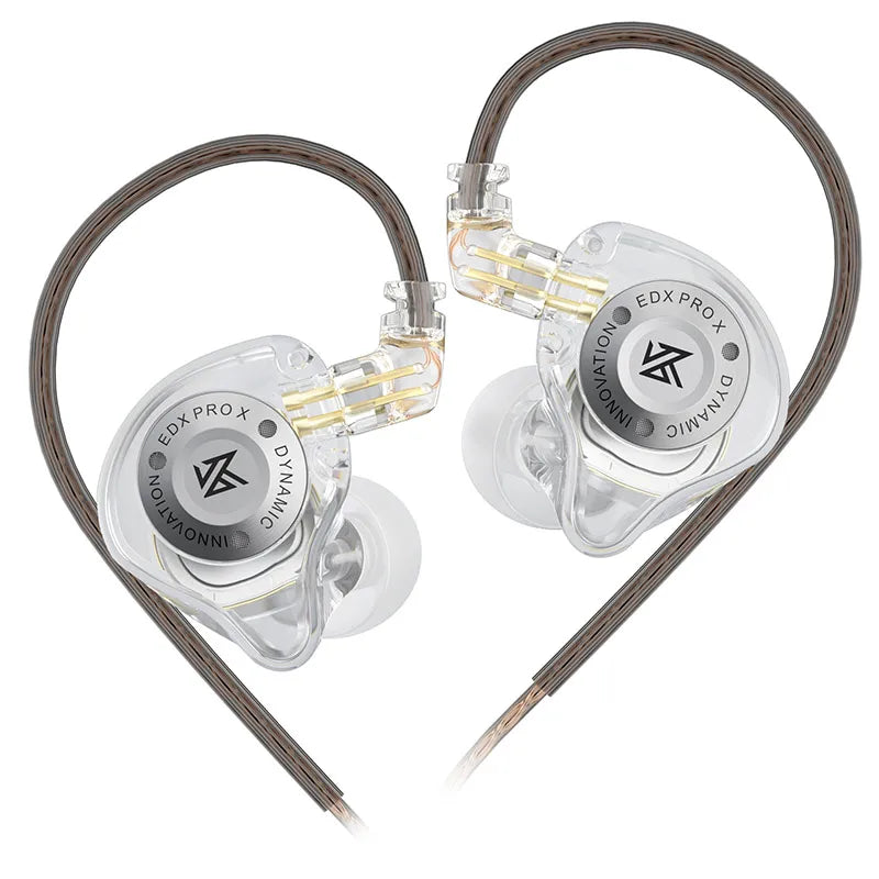 KZ EDX PRO X Auriculares HIFI de bajos dinámicos, audífonos deportivos con cancelación de ruido, cable de 2 pines KZ ZSTX ZSN PRO X EDC EDA ZVX