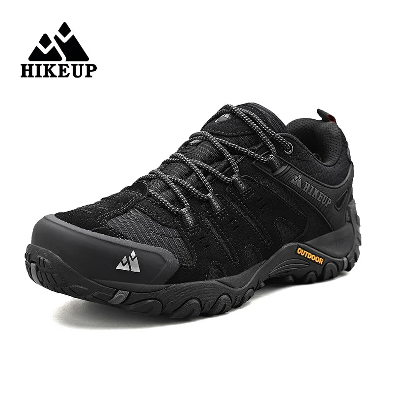 HIKEUP chaussures de randonnée pour hommes chaussures d'extérieur en daim et cuir résistant à l'usure hommes Trekking marche chasse baskets tactiques