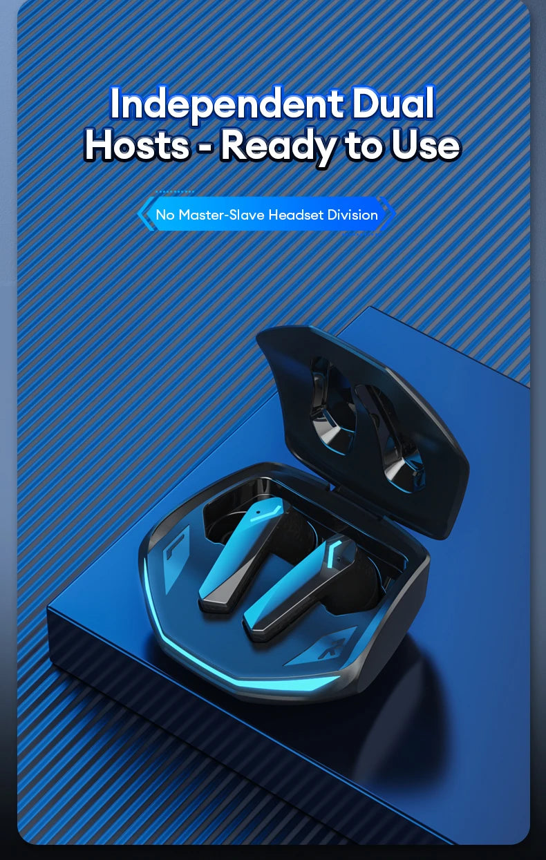 Auriculares inalámbricos Lenovo GM2 Pro Bluetooth 5.3 para juegos, baja latencia, modo dual, música, auriculares deportivos intrauditivos con micrófono