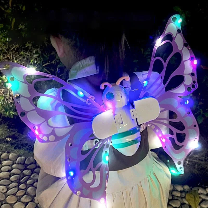 Ailes de papillon électriques, aile d'elfe mobile avec ailes de fée légères pour enfants, déguisement de Cosplay d'anniversaire et de noël, jouet d'ange pour filles