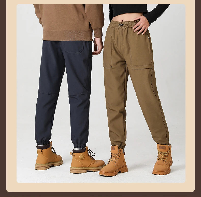 LNGXO hiver épais polaire pantalon hommes femmes imperméable coupe-vent chaud survêtement pantalon unisexe randonnée Camping escalade ski pantalon