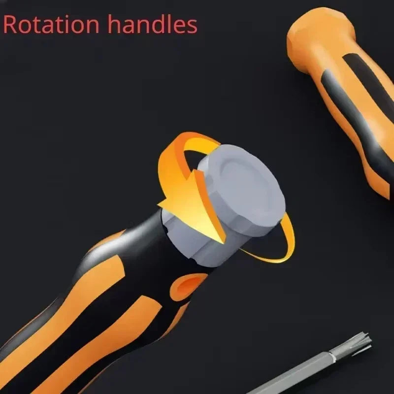 12-in-1 Screwdriver Set, Magnetic Bit, Cross Flat Head Screwdriver, Multi-functional Precision Portable Maintenance Tool for Home