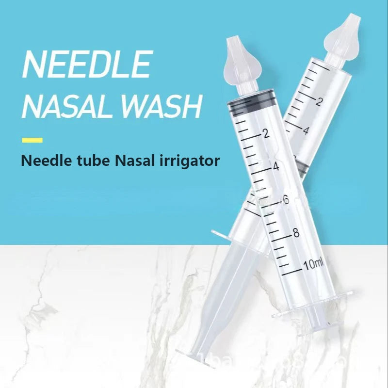 Jeringa de aspiración nasal de silicona para bebés, limpiador antártico para niños, lavador nasal para rinitis, irrigador nasal reutilizable, lavado para niños