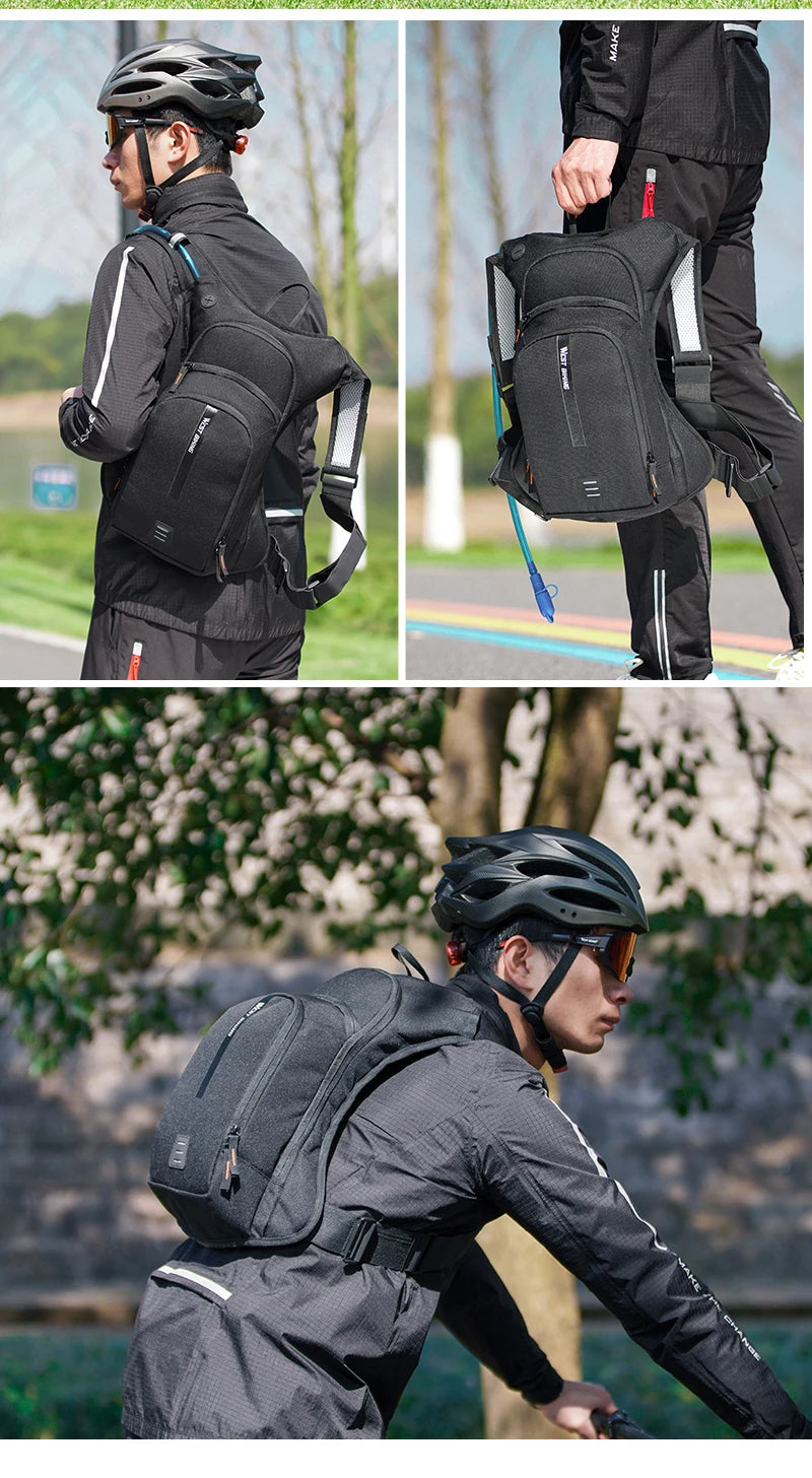 WEST BIKING 10L sac à dos de cyclisme ultraléger sangle ergonomique sac de vélo de route vtt avec sac à eau sac d'escalade de randonnée en plein air