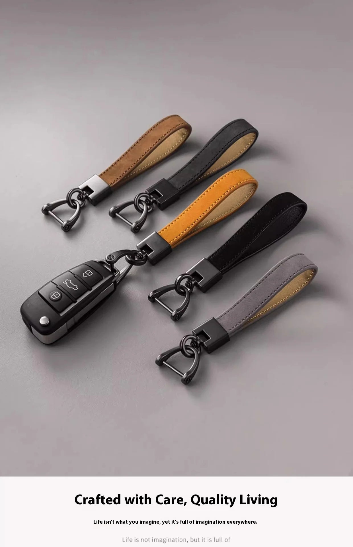 Porte-clés pour hommes et femmes, pendentifs de clé de voiture en cuir de vache avec couche supérieure, porte-clés en cuir véritable, cadeaux d'affaires