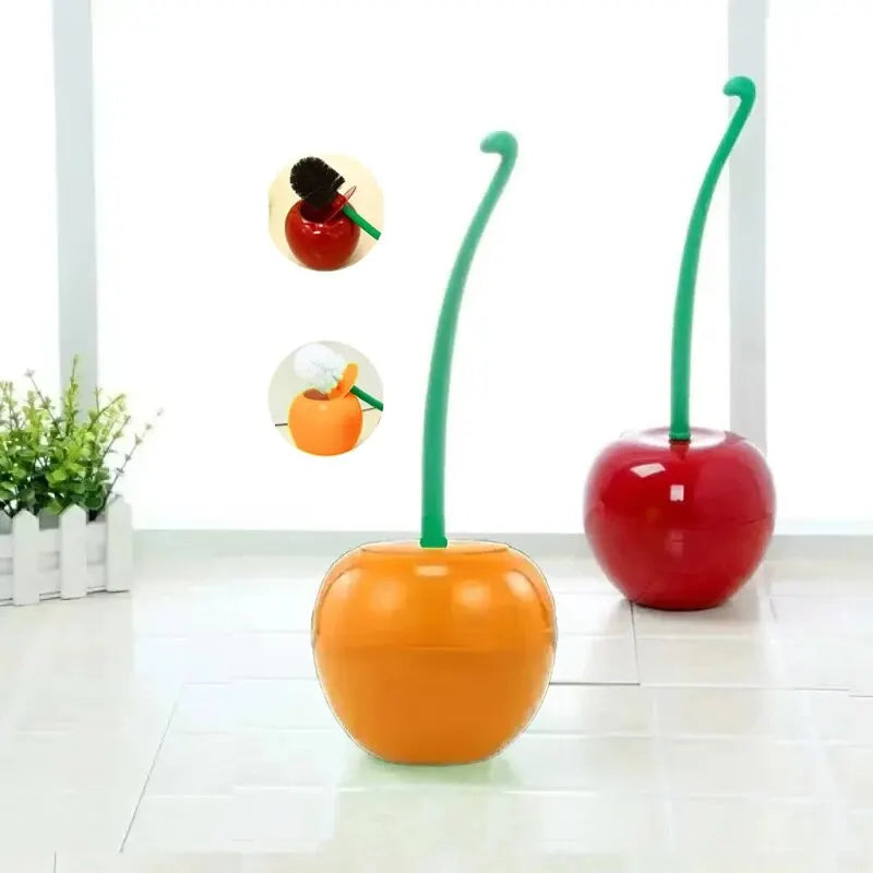 Juego de escobillero rojo, creativo y encantador, sin forma, accesorios de baño, 1 pieza
