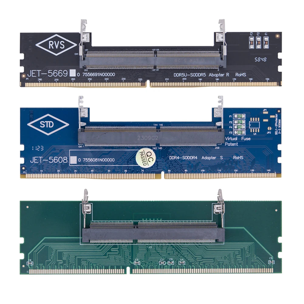 Ordinateur portable vers ordinateur de bureau SO-DIMM vers PC carte DIMM DDR3 DDR4 DDR5 mémoire RAM adaptateur de mémoire ordinateur portable de jeu RAM connecteur carte mémoire bâton