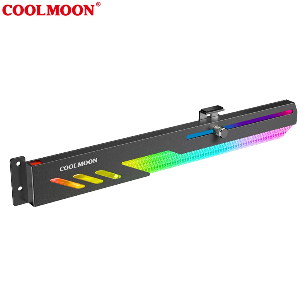 Support de carte vidéo GT8 personnalisé, 5V, 3 broches, ARGB, GPU, VGA, boîtier PC de bureau, accessoires de bricolage