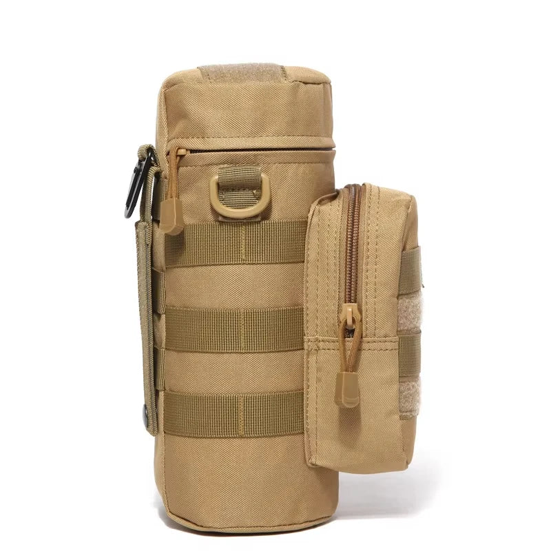 Tactique Molle bouteille d'eau sac support de pochette voyage en plein air Camping randonnée cyclisme pêche chasse bouteille d'eau bouilloire transporteur