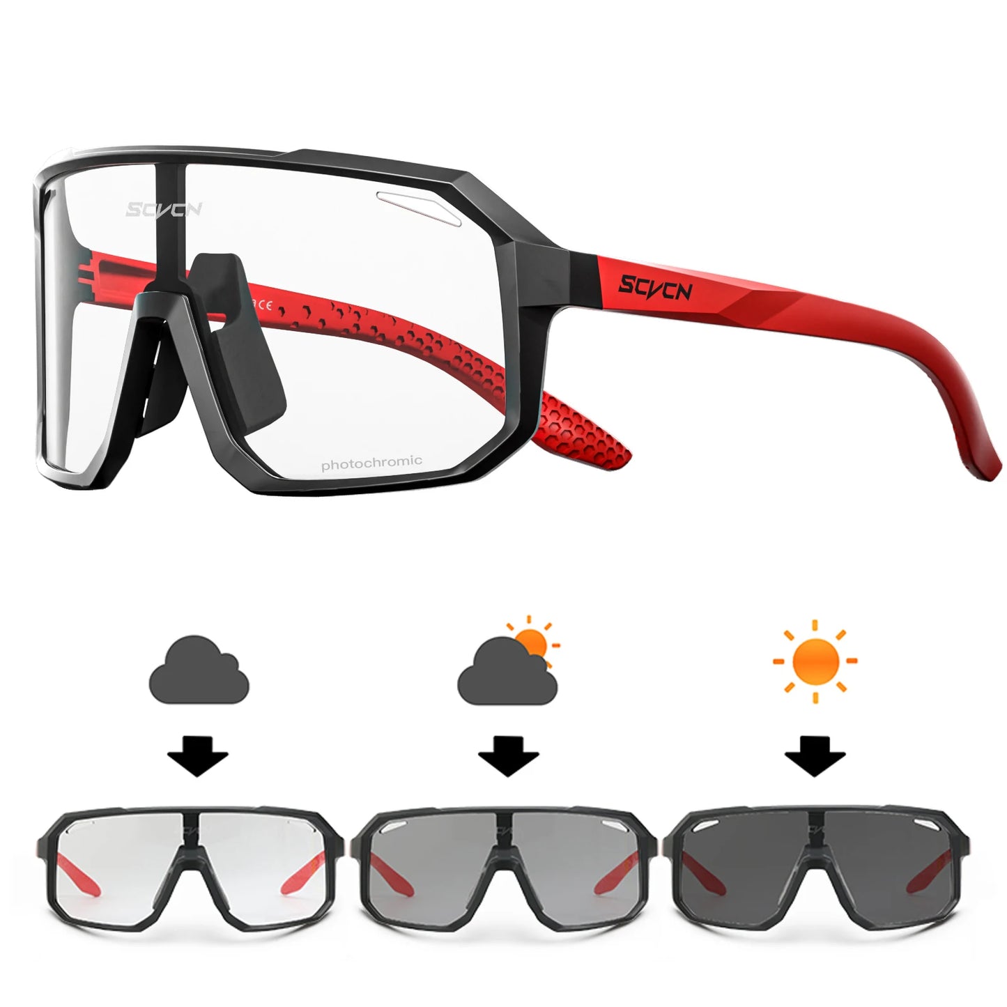 SCVCN-Gafas de sol de ciclismo para hombres y mujeres, gafas de bicicleta, UV400, deportes al aire libre, MTB, equitación, senderismo, nuevo
