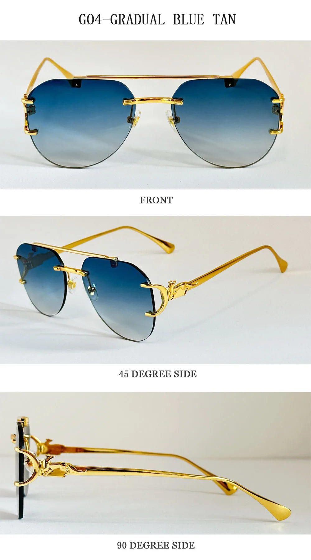Lunettes de soleil femmes sans monture ovale — mode, vintage, 2025