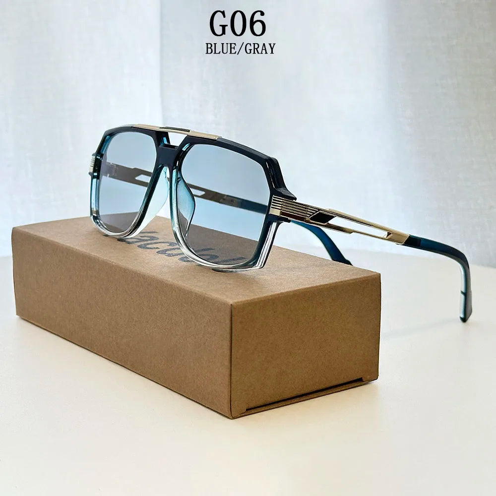 2026 Gafas de Sol de Lujo para Mujer Vintage Gafas de Sol Cuadradas para Hombre Envío Directo Gafas de Moda Gafas de Sol Hombre Gafas de Sol Mujer