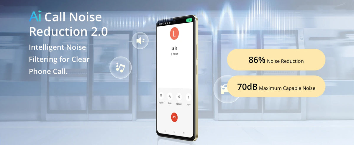 Realme Note 70T Smartphone — 6,75" 90Hz, 6000 mAh, 13 MP IA, Octa-Core, IP54, Version Mondiale