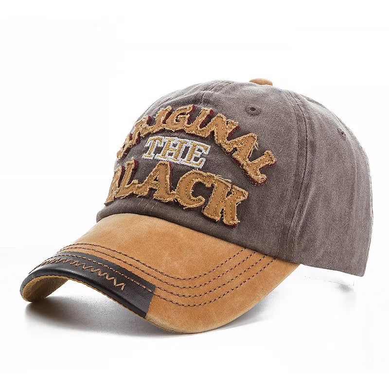 Gorra de béisbol negra original de algodón lavado de alta calidad, gorro con visera para hombres y mujeres, Gorras casuales, gorra bordada, sombrero de papá, 2022
