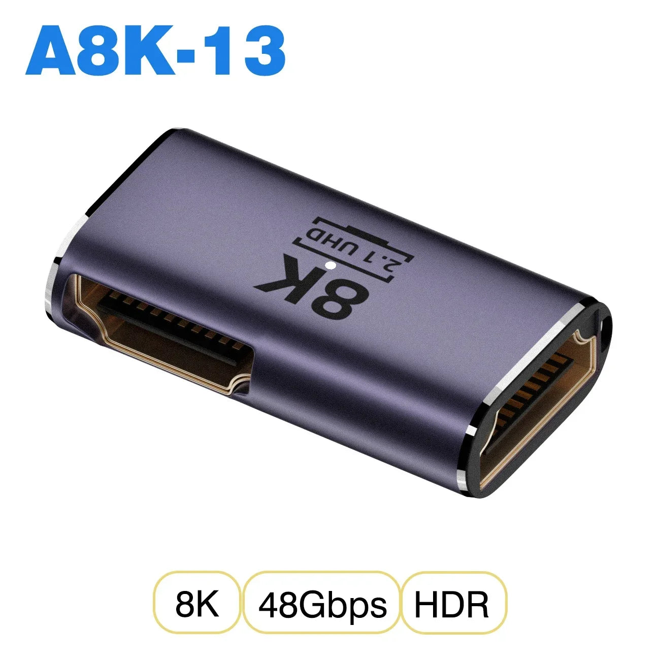 Convertisseur mini micro HDMI vers HDMI 2.1 — 48Gbps, 8K60Hz, 4K120Hz, projecteur, HDTV