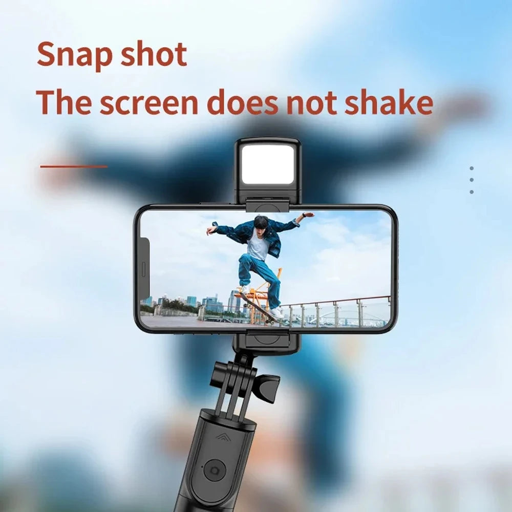 Trípode selfie Bluetooth inalámbrico 3 en 1, con obturador de luz de relleno, control remoto, monopie plegable portátil para iPhone smartphone