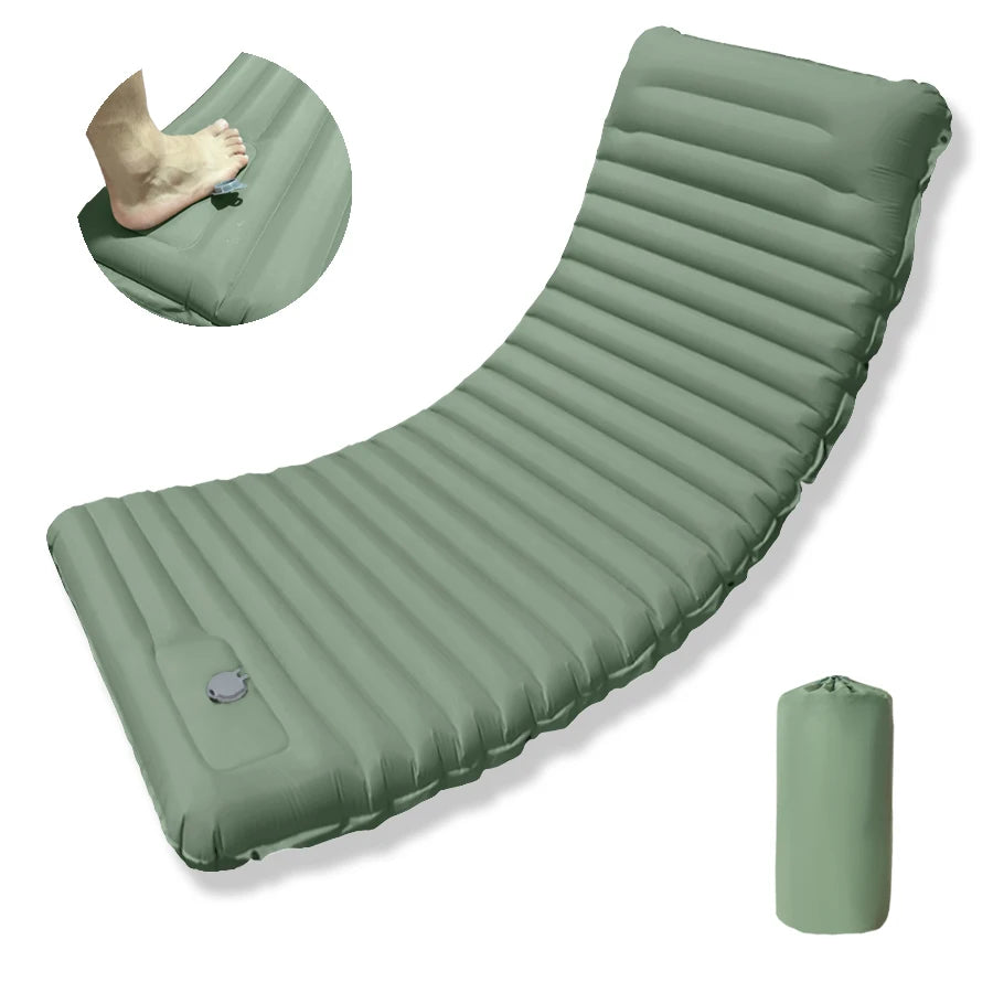 Tapis de couchage pliant pour Camping en plein Air, matelas gonflable de plage avec oreillers, tapis d'air ultraléger pour voyage et randonnée, nouveau