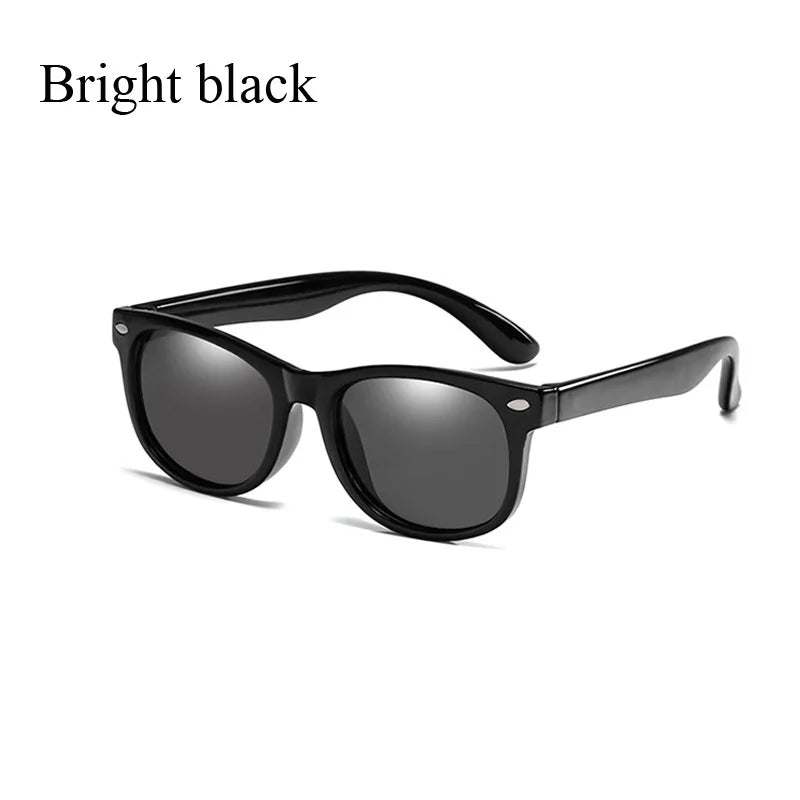 RUISIMO Gafas de sol polarizadas TR90 para niños y niñas, gafas de sol de silicona, gafas de seguridad, regalo para niños, bebés, gafas UV400
