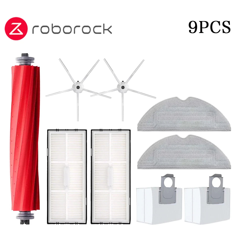 Main side brush, mop, Hepa filter, dust bag, cleaning roller brush for Roborock S7 Maxv Ultra S7 Pro Ultra, Robot Vacuum Cleaner accessories