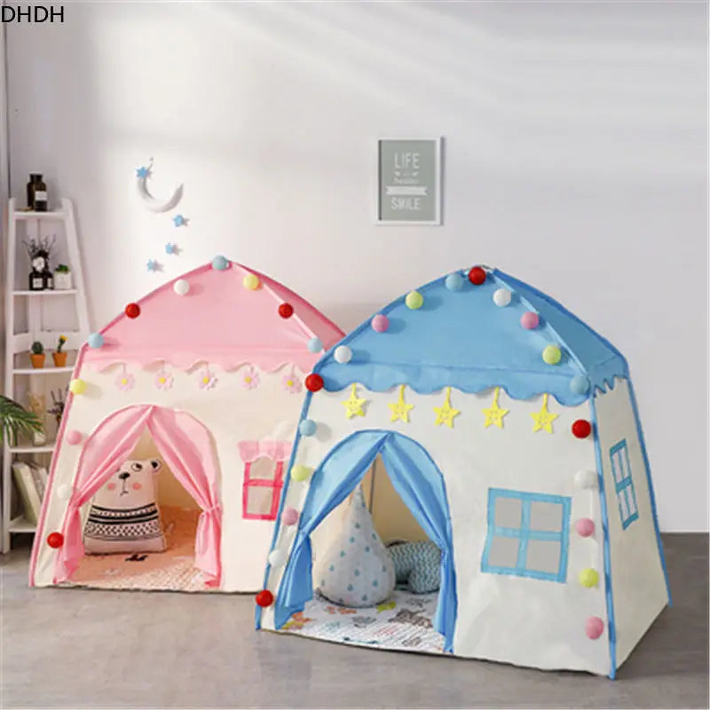 Tienda de juegos para niños, interior y exterior, jardín, Tipi, castillo de princesa plegable, Cubby, juguetes, tiendas de campaña, habitación de niños, casa Tipi, casita de juegos