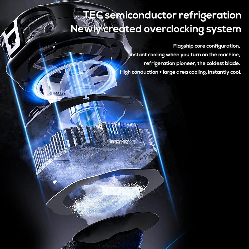 MEMO CX10 — Refroidisseur Téléphone Semi-Conducteur Clip Magnétique LED RGB