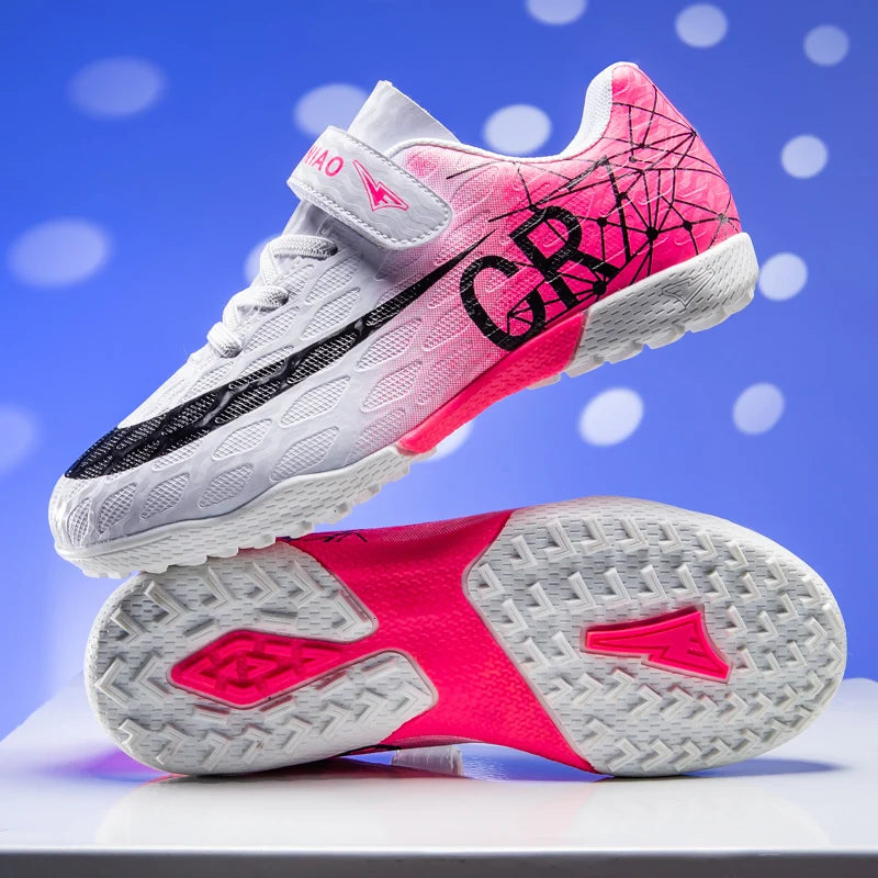 Chaussures de Football Enfant Garçon Légères — Gazon Intérieur & Extérieur