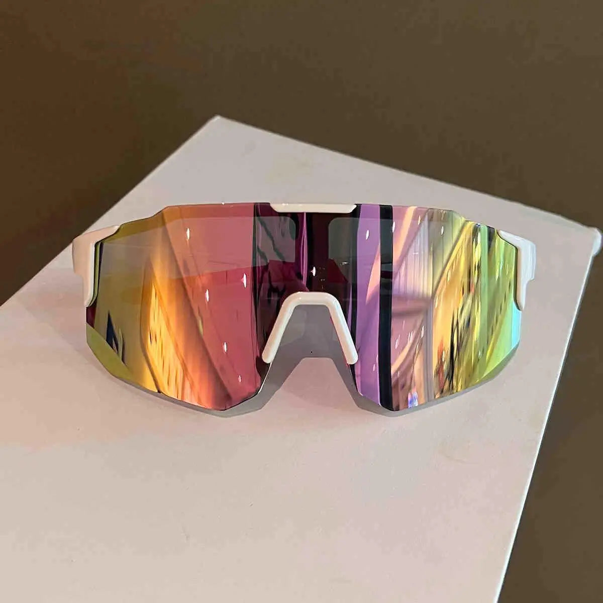 Nuevas gafas de sol de ciclismo de gran montura UV400, protección UV, deportes al aire libre, a prueba de viento, antirayos ultravioleta, para senderismo y escalada