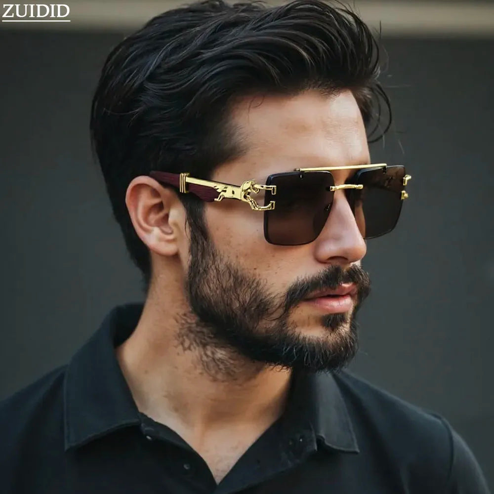 Gafas de sol de hombre 2025 de estilo vintage, gafas de sol cuadradas de mujer, envío gratis, gafas de sol de lujo, Gafas De Sol Hombre, Lunette Soleil Femme