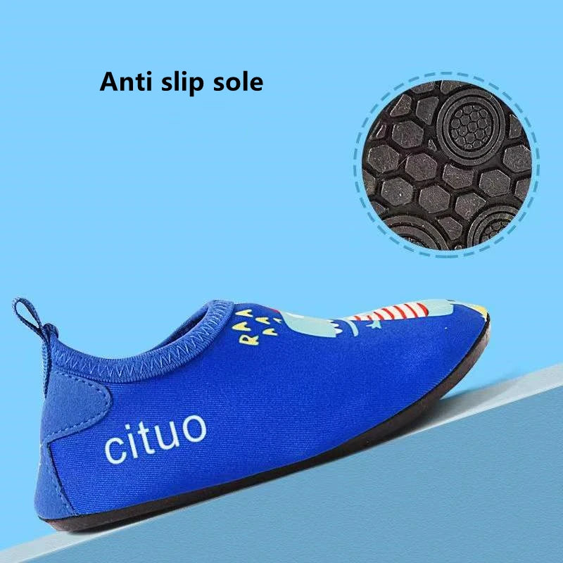 Chaussures d'eau pieds nus pour enfants, chaussures d'été légères pour enfants, pataugeoire, pêche en mer, séchage rapide, pour garçons et filles