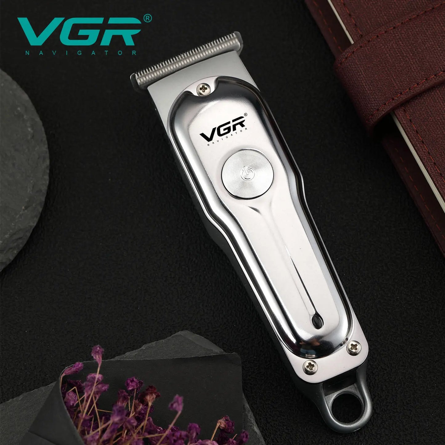 Tondeuse à cheveux professionnelle sans fil pour homme — machine portable, lame en T