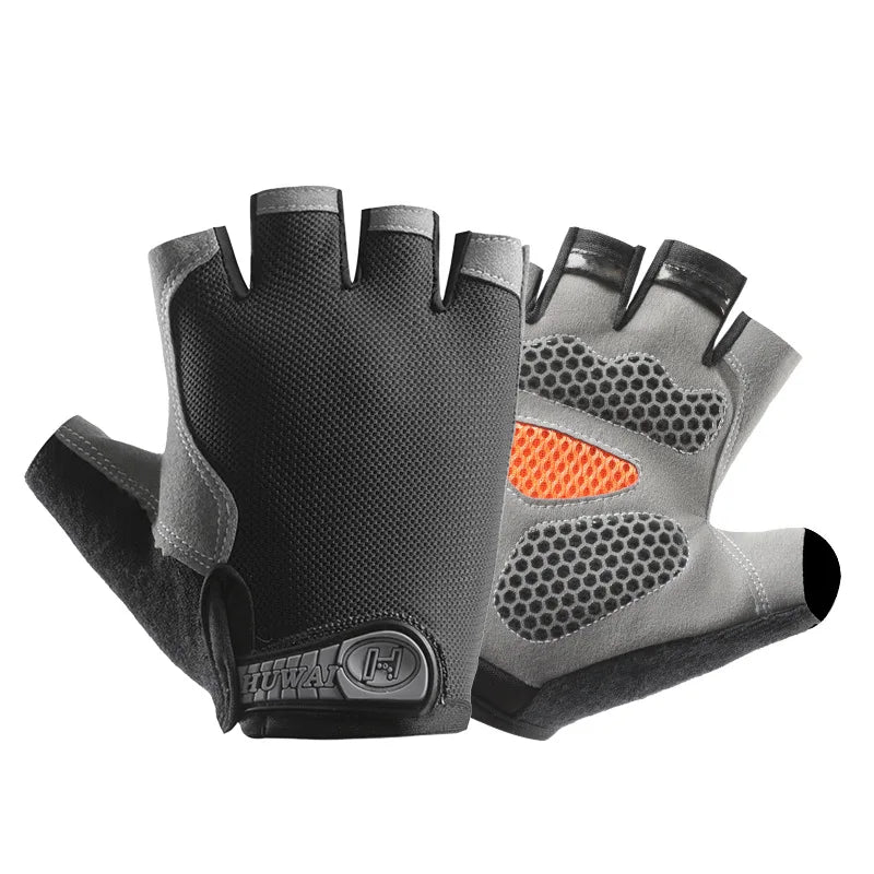 Gants de vélo sans doigts respirants antidérapants pour femmes et hommes, pour la pêche, le cyclisme, l'été, professionnels pour la salle de sport et le fitness