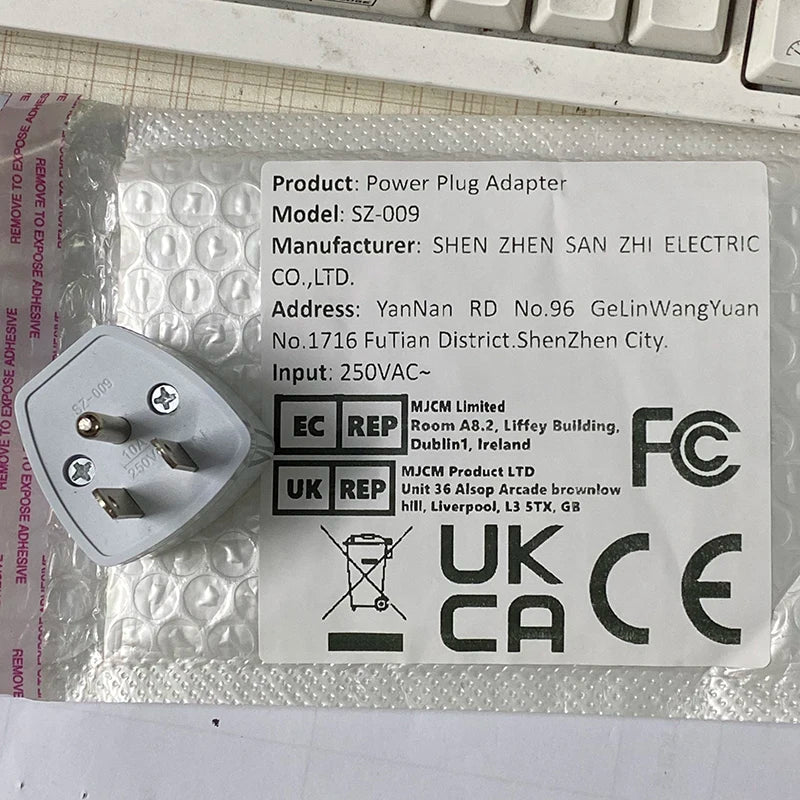 Convertisseur universel US EU AU vers UK, 3 broches, prise de courant de voyage AC, adaptateur de chargeur, connecteur, convertisseur de prise UK