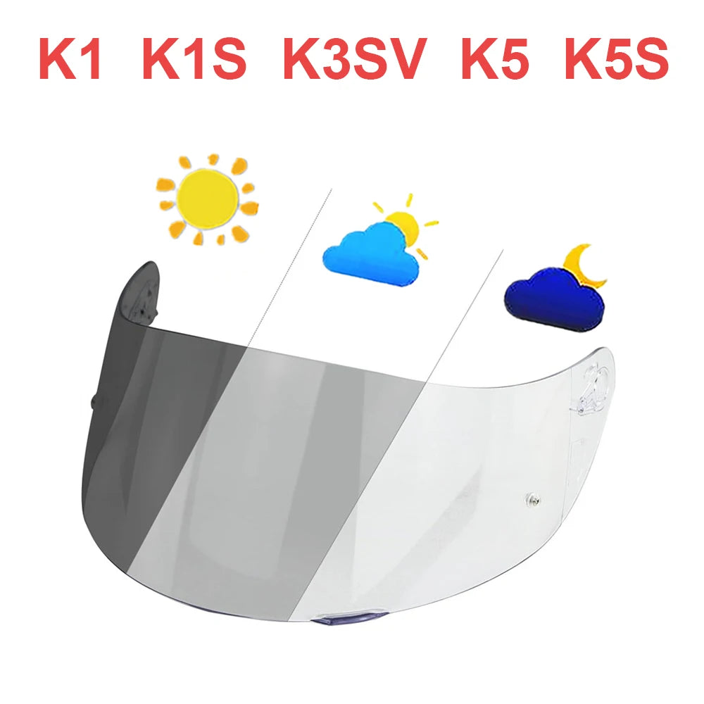 Para AGV K5 K5S K5-S K3SV K1 K1S Compact ST Casco de motocicleta, visera, lente, pantalla, gafas integrales, accesorios Para Moto Casco