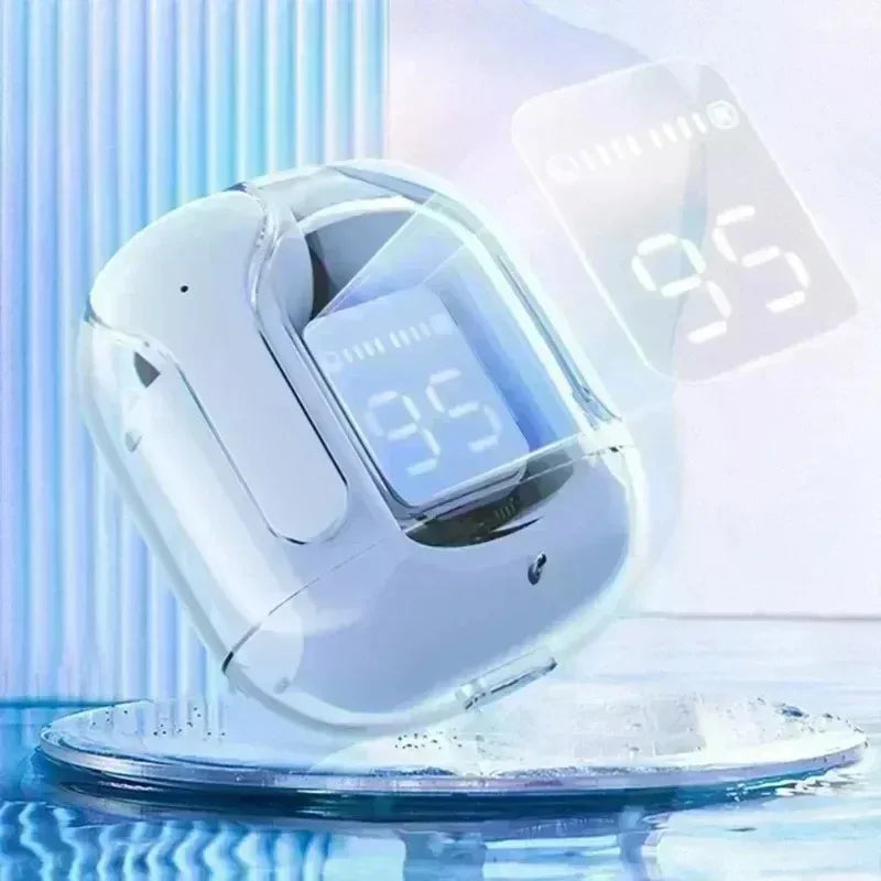 Auriculares Bluetooth inalámbricos transparentes originales T2 TWS con sonido HIFI, calidad Bluetooth para todos los smartphones