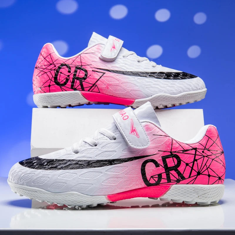 Chaussures de Football Enfant Garçon Légères — Gazon Intérieur & Extérieur