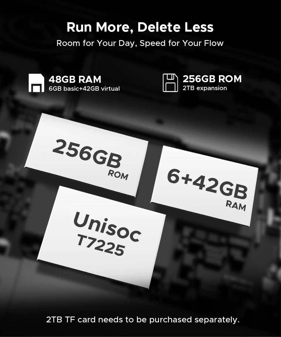 DOOGEE Note56 Plus Smartphone Android 16 — 48+256 Go, 6150 mAh, 6,56" 90Hz, 50 MP, NFC