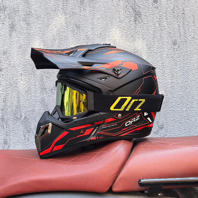 Casque moto adulte hors route — course classique, modulaire, homme et femme