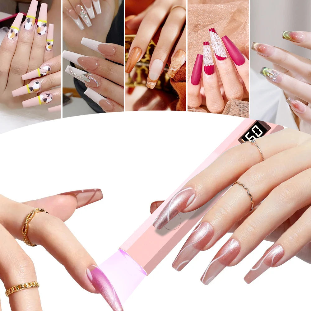 Mini lampe UV portable pour séchage des ongles en gel — séchage rapide, stylo photothérapie, salon à domicile