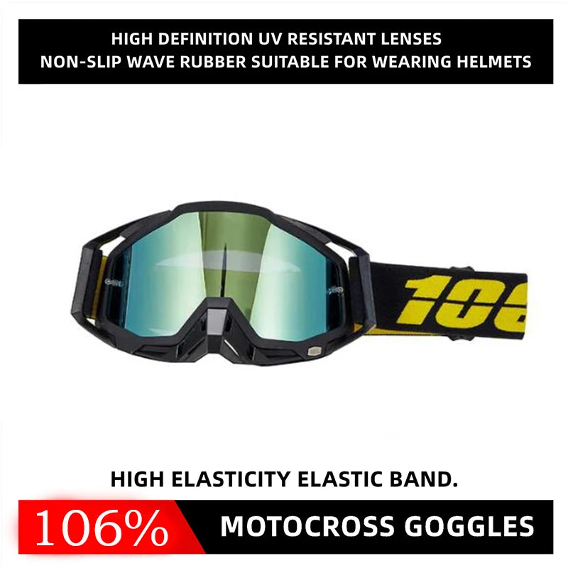 Gafas de sol para motocross, gafas de sol resistentes al viento e inastillables para ATV, RL y deportes todoterreno