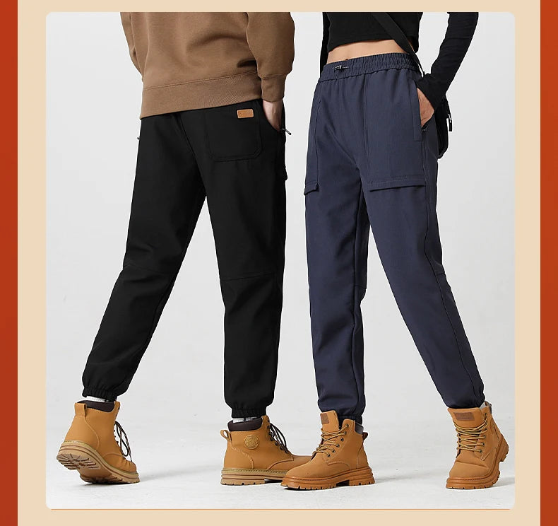 LNGXO hiver épais polaire pantalon hommes femmes imperméable coupe-vent chaud survêtement pantalon unisexe randonnée Camping escalade ski pantalon
