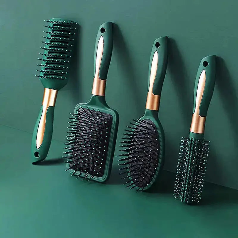 Peigne à coussin d'air ovale antistatique pour massage du cuir chevelu, outil exfoliant pour salon SPA, accessoire professionnel pour le coiffage et les soins capillaires