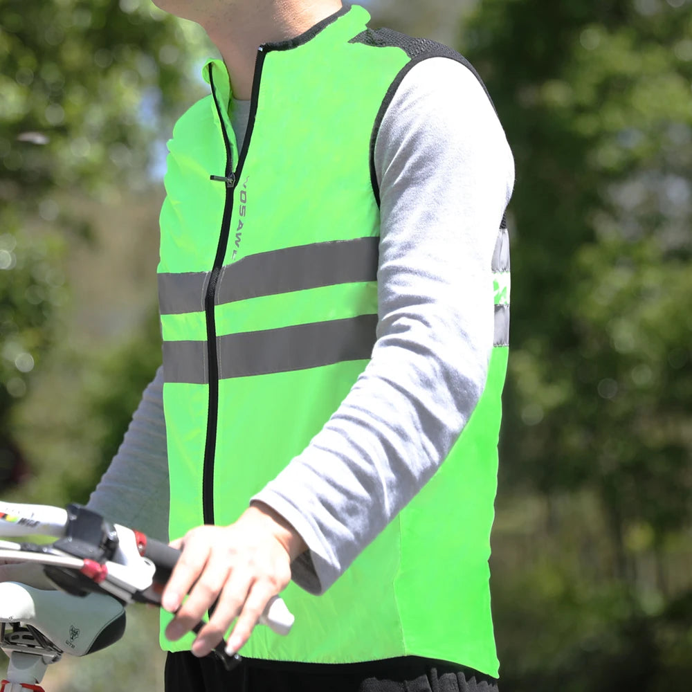 Gilet de cyclisme coupe-vent sans manches — automne, VTT, vélo, léger, respirant