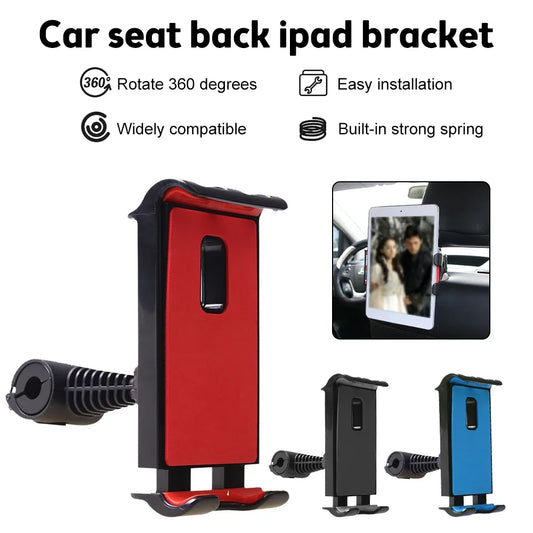 Support de tablette de voiture pour appui-tête réglable, support arrière de siège de voiture pour iPad, support de téléphone portable, Clip, accessoire de voyage sur route pour enfants