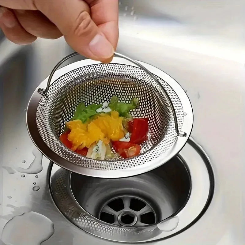 Crépine d'évier de cuisine avec poignée, évier de cuisine RV, passoire à déchets d'évier, trémie de lave-vaisselle d'évier en acier inoxydable, péché de Restaurant 1 pièce