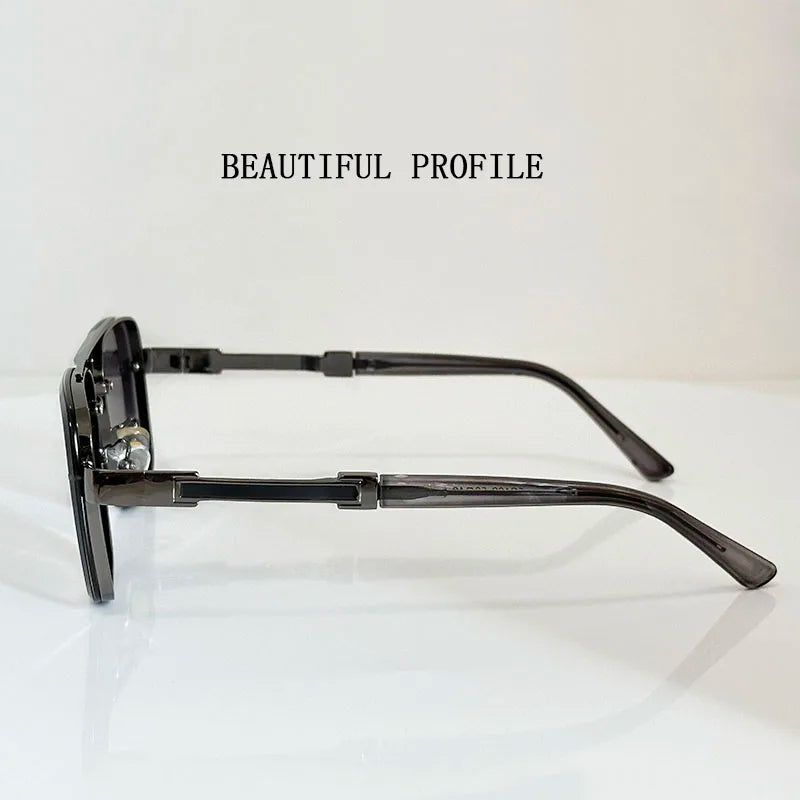 Lunettes de soleil pour hommes vintage carrées — femmes, rétro, mode