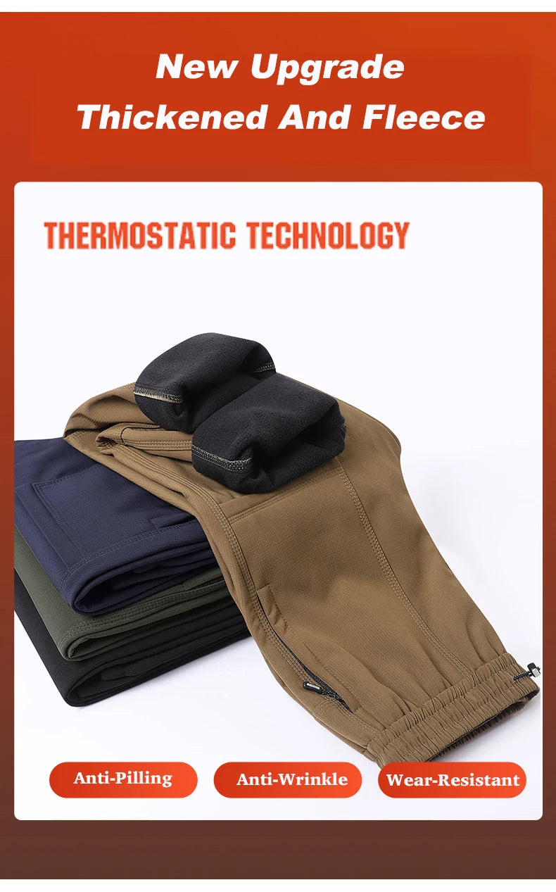 LNGXO hiver épais polaire pantalon hommes femmes imperméable coupe-vent chaud survêtement pantalon unisexe randonnée Camping escalade ski pantalon