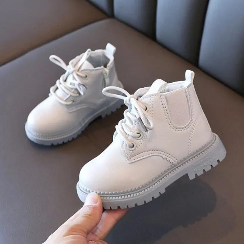 Bottes de Neige Enfant Imperméables — Cuir Fourré Unisexe Hiver