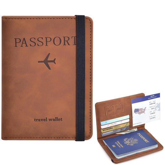 Passport Holder for Travel Essentials, Travel Accessories Wallet Case, Passport Book Holder for Women/Men